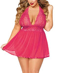 Européenne Et Américaine Plus La Taille Sexy Dentelle Costume Sexy Lingerie Commerce Extérieur Gros Pyjamas Perspective Tentation