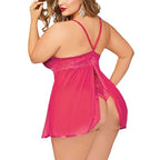 Européenne Et Américaine Plus La Taille Sexy Dentelle Costume Sexy Lingerie Commerce Extérieur Gros Pyjamas Perspective Tentation