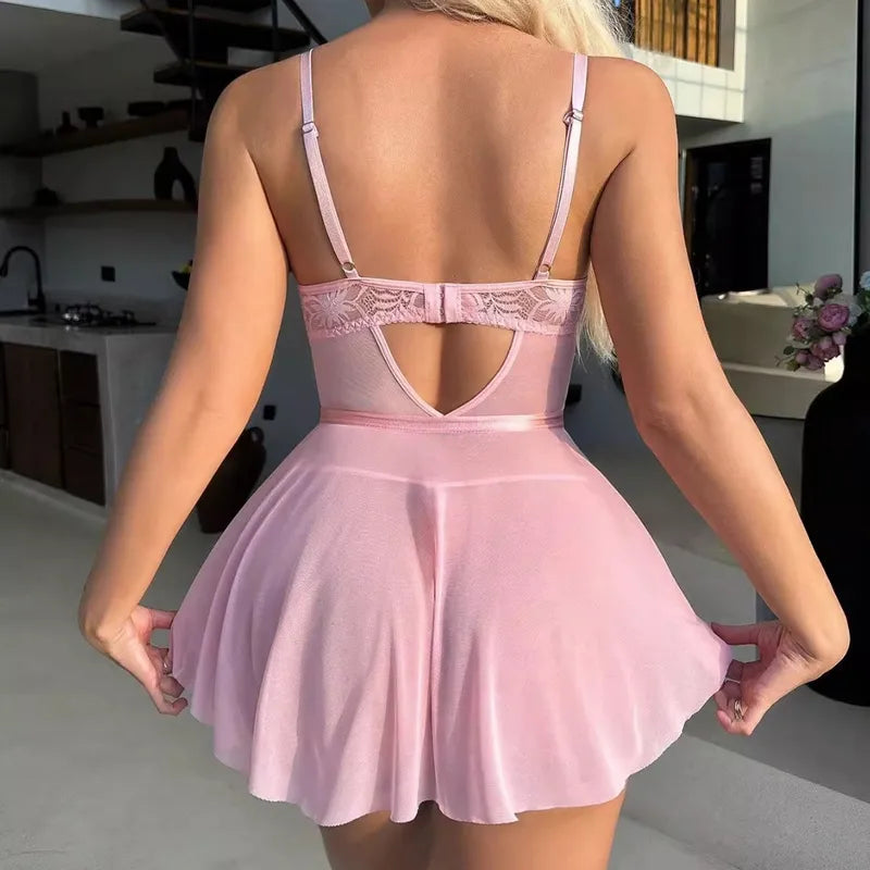 Vêtement De Rue Couleur Unie Ensemble De Lingerie  De Noces Slips  Sexy