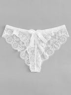 Pack sous vetement blanc en dentelle